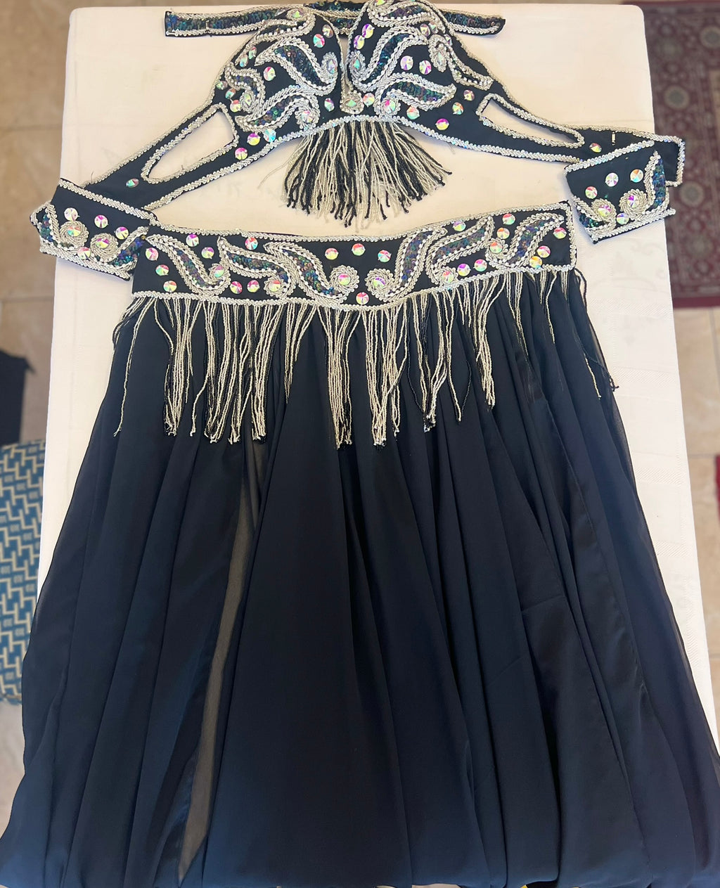 Professional belly dance costume/ Luxurious handmade belly dancer outfit