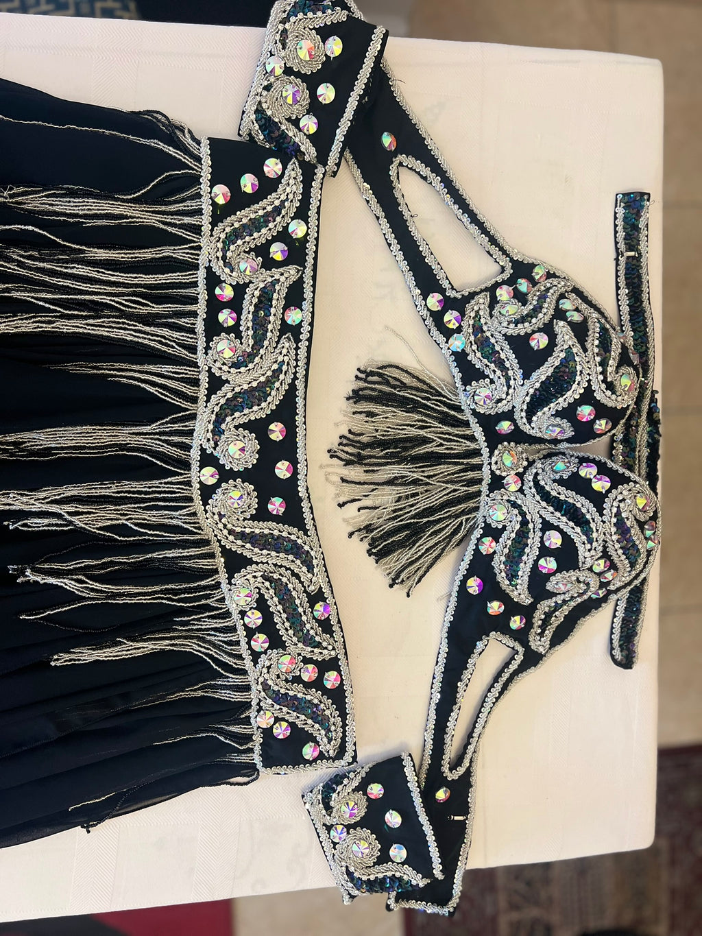 Professional belly dance costume/ Luxurious handmade belly dancer outfit