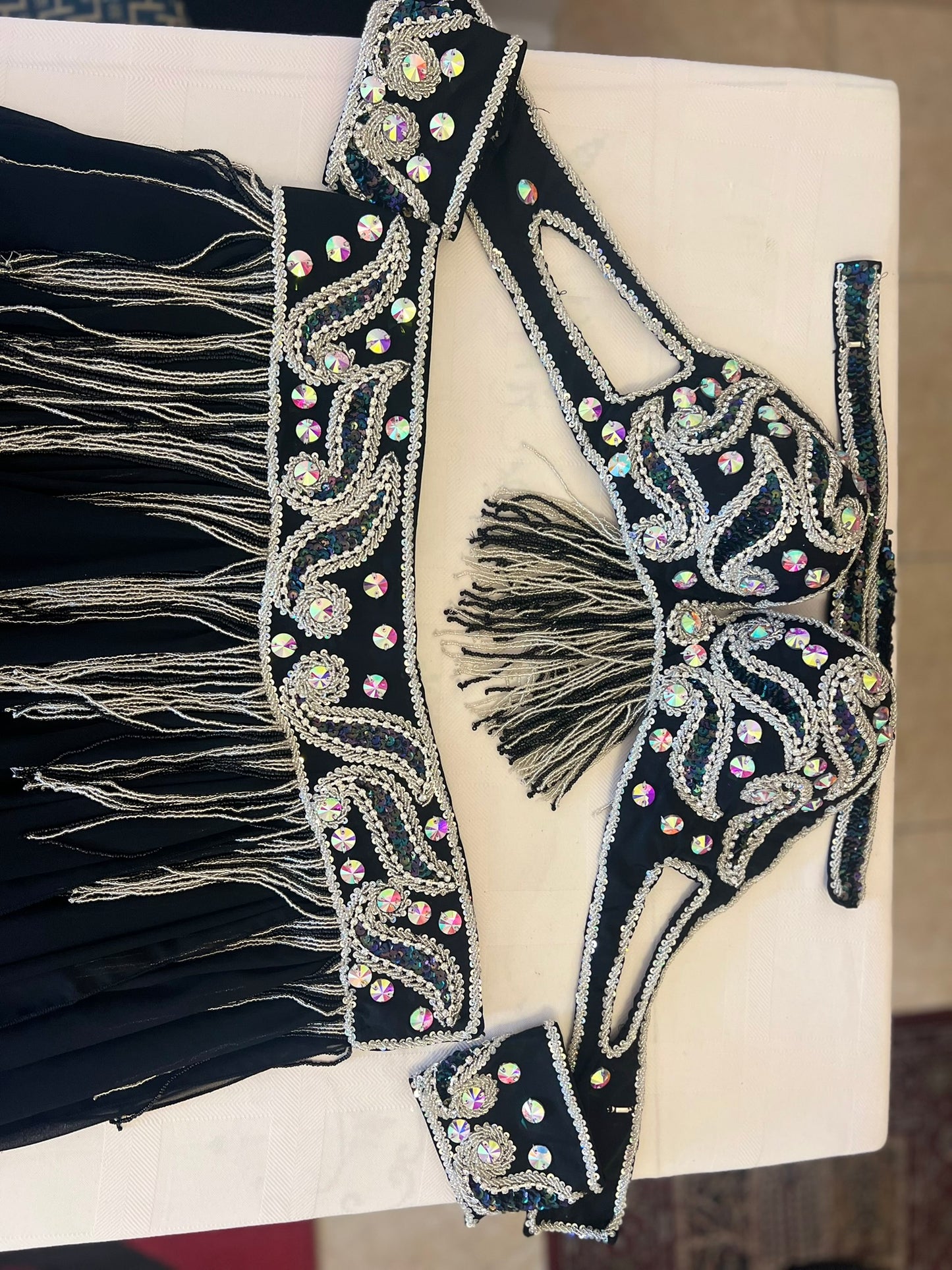 Professional belly dance costume/ Luxurious handmade belly dancer outfit