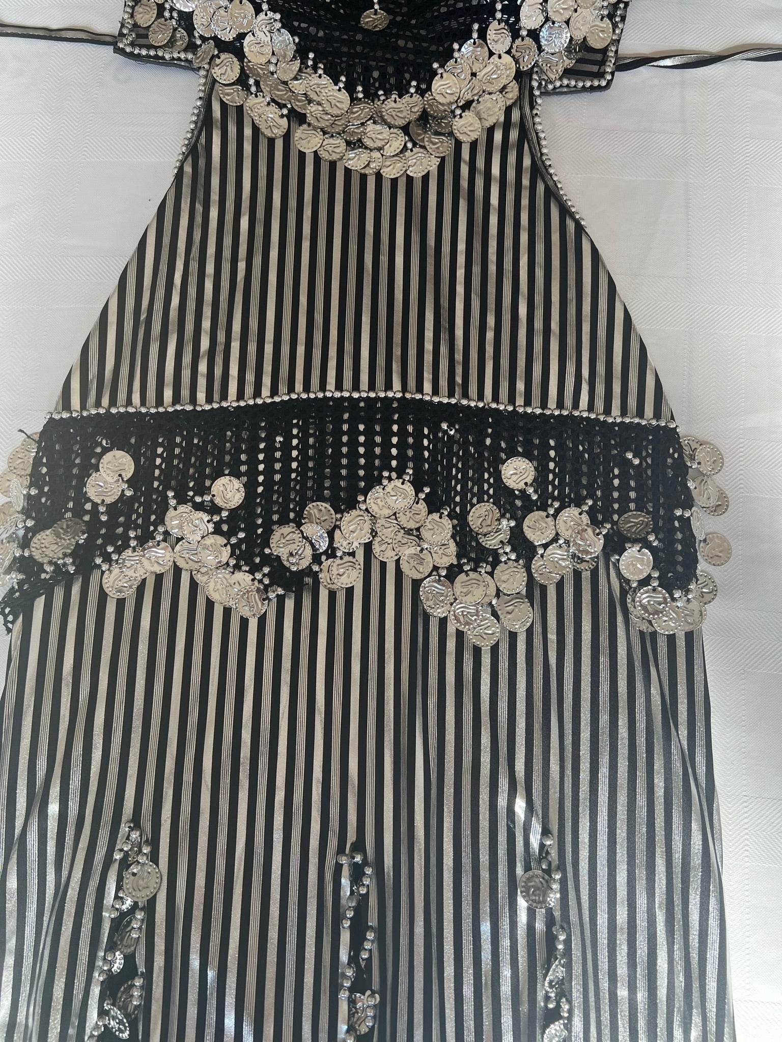 Egyptian belly dance costume, handmade embroidered belly dancing dress, oriental handmade embellished dancing outfit بدلة رقص