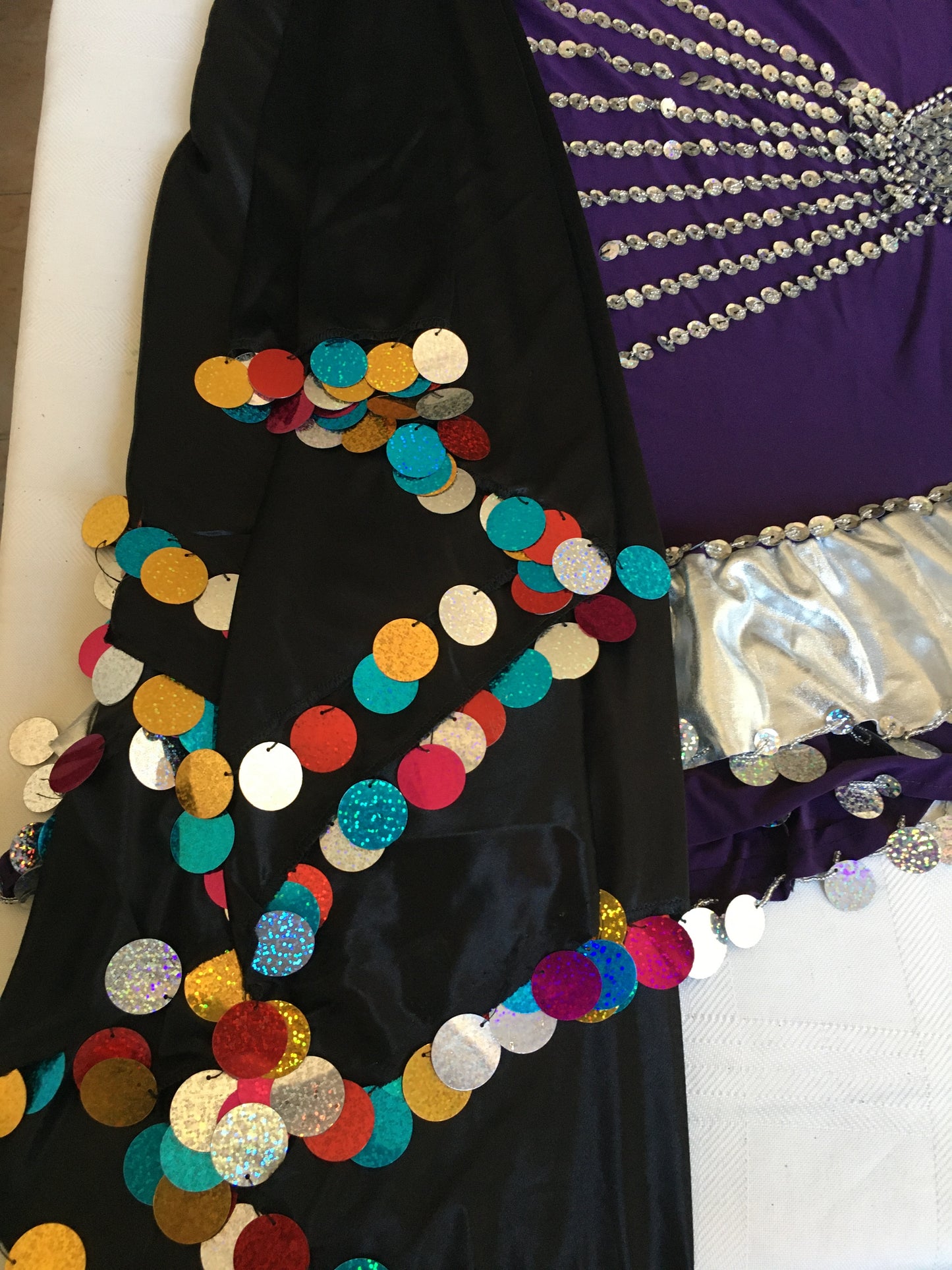 Egyptian Belly Dance Dress Iskandaryan Costume, Galabia, Fallahi, Melaya dress جلابية رقص شرقى اسكندرانى