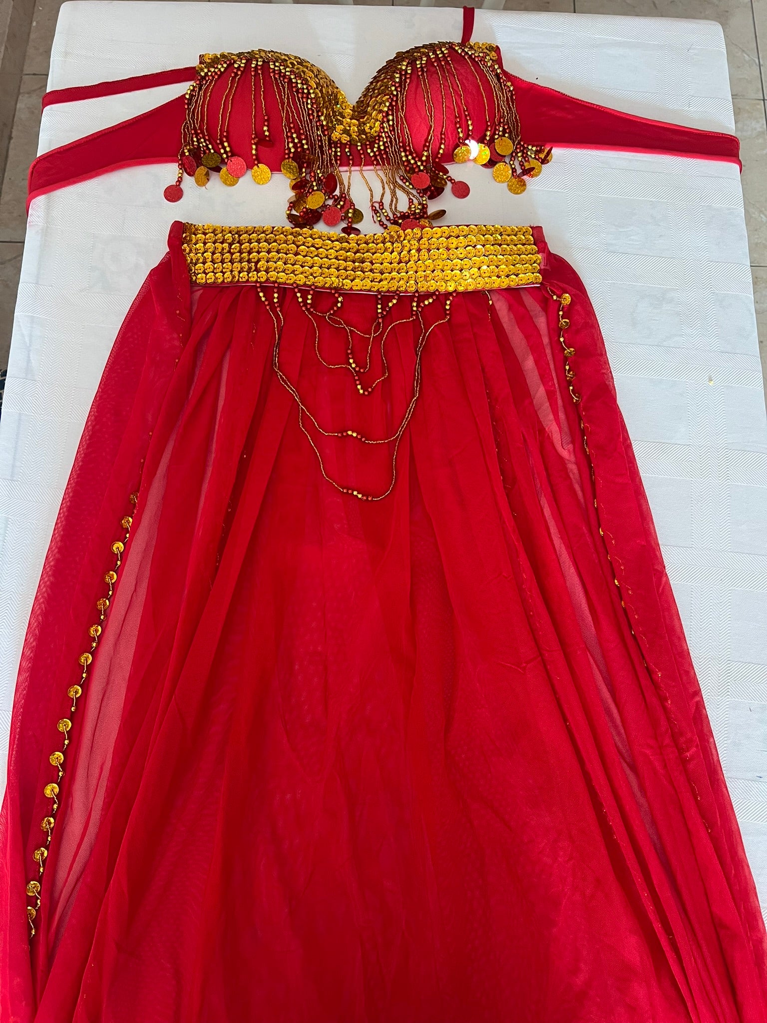 Sexy Egyptian belly dance costume/ Handmade belly dance belt, skirt and bra