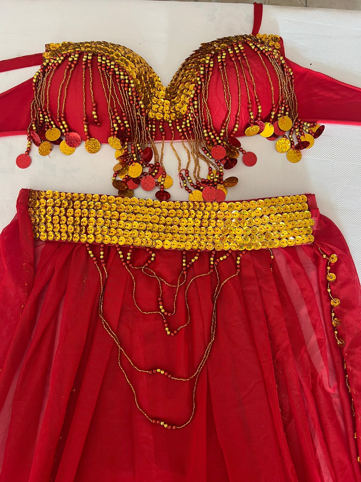 Sexy Egyptian belly dance costume/ Handmade belly dance belt, skirt and bra