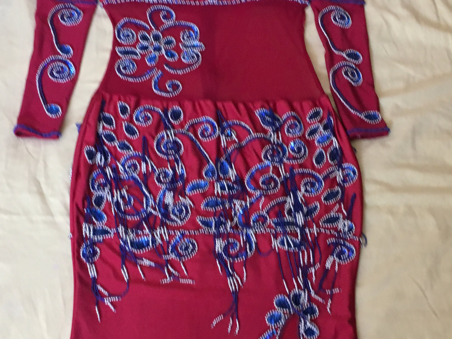 Sexy Egyptian professional belly dance costume, Belly dance Dress Custom-made New oriental one-piece dress, handmade embroidered dance set.