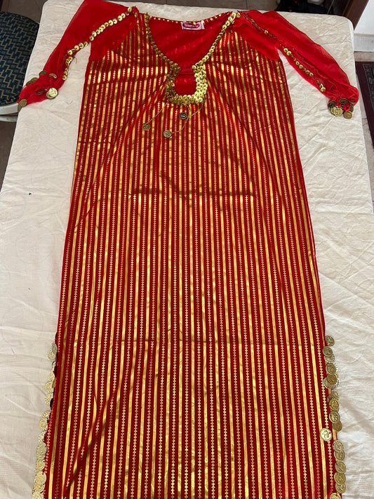 Egyptian Sexy belly dance dress, Fallahi style oriental dance galabia, handmade