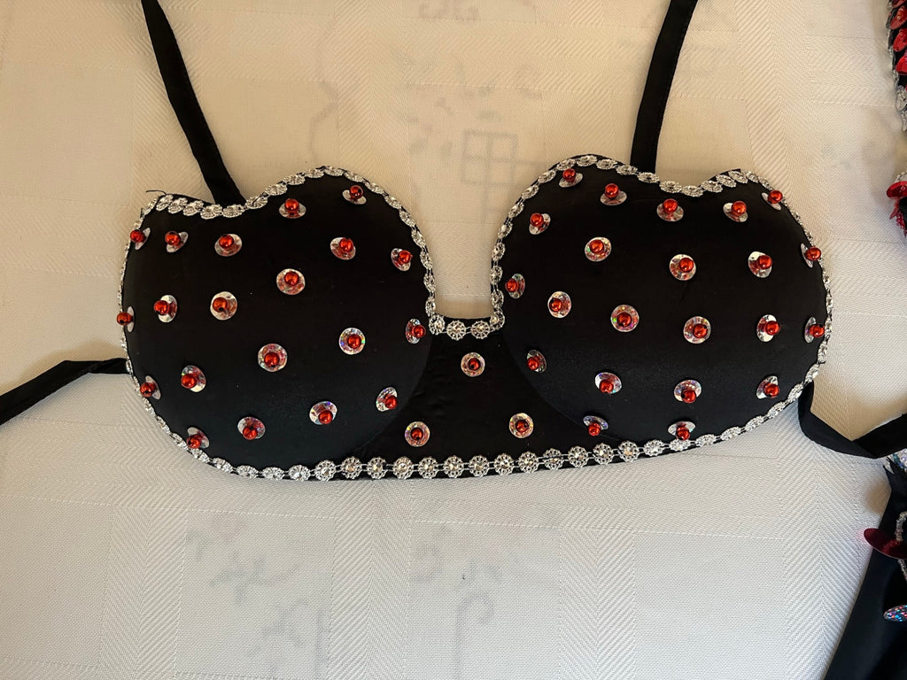 Ägyptisches orientalisches Bauchtanzkleid, inklusive BH, BAUCHTANZ-Outfit, handgefertigtes verziertes Bauchtanz-Set, Einheitsgröße. 