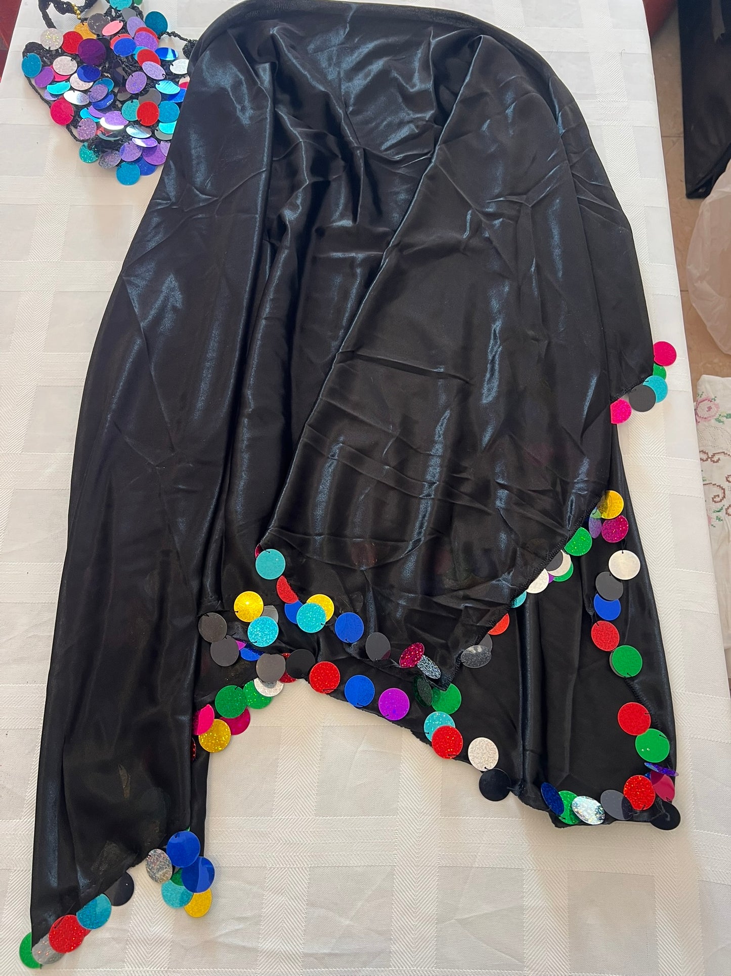 Ägyptisches Bauchtanzkleid, Iskandaryan-Kostüm, Galabia-, Fallahi-, Melaya-Kleid 