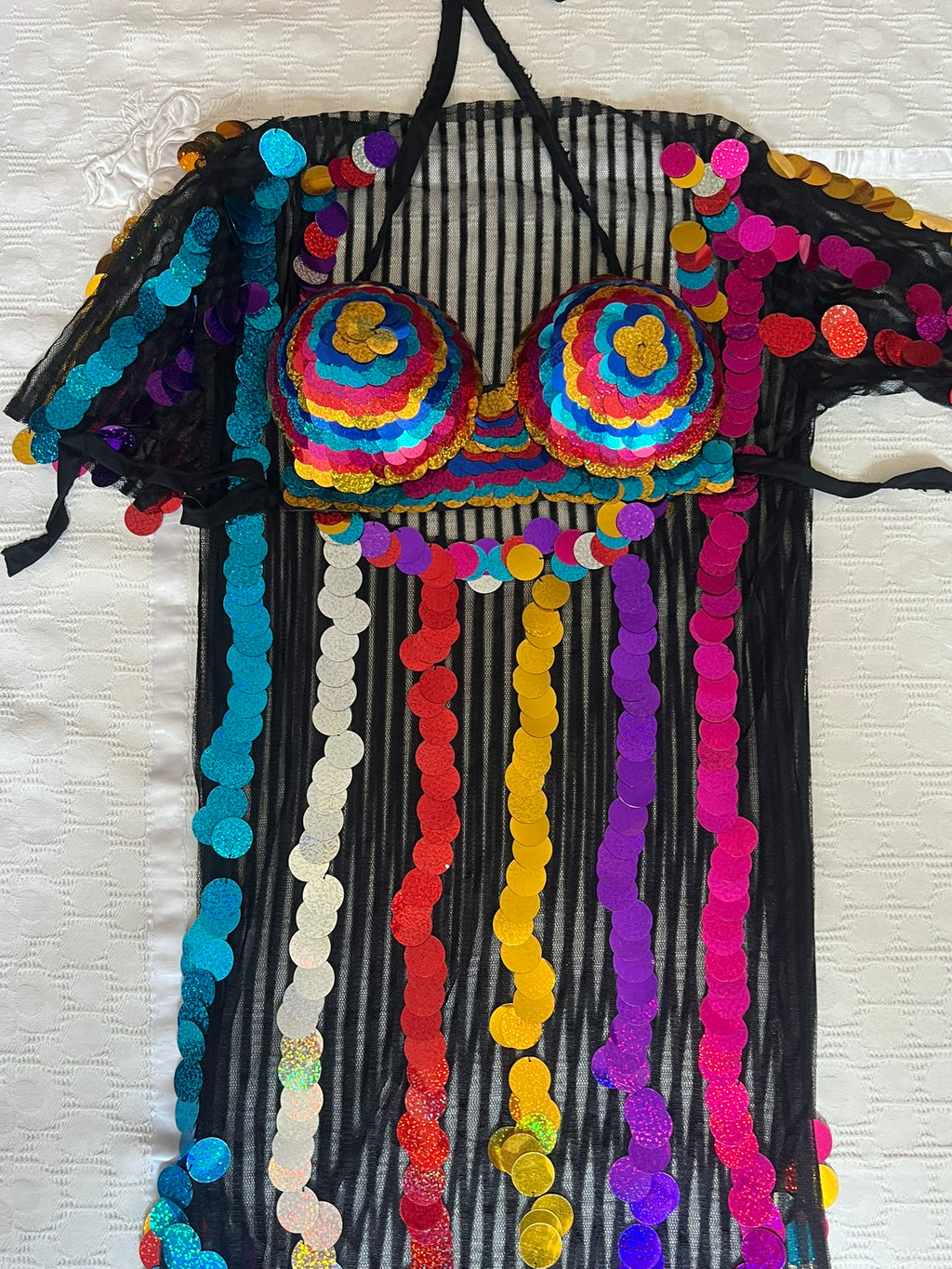 Authentic Egyptian Belly Dance Galabia – Handmade Folklore Costume with Oriental Embroidery
