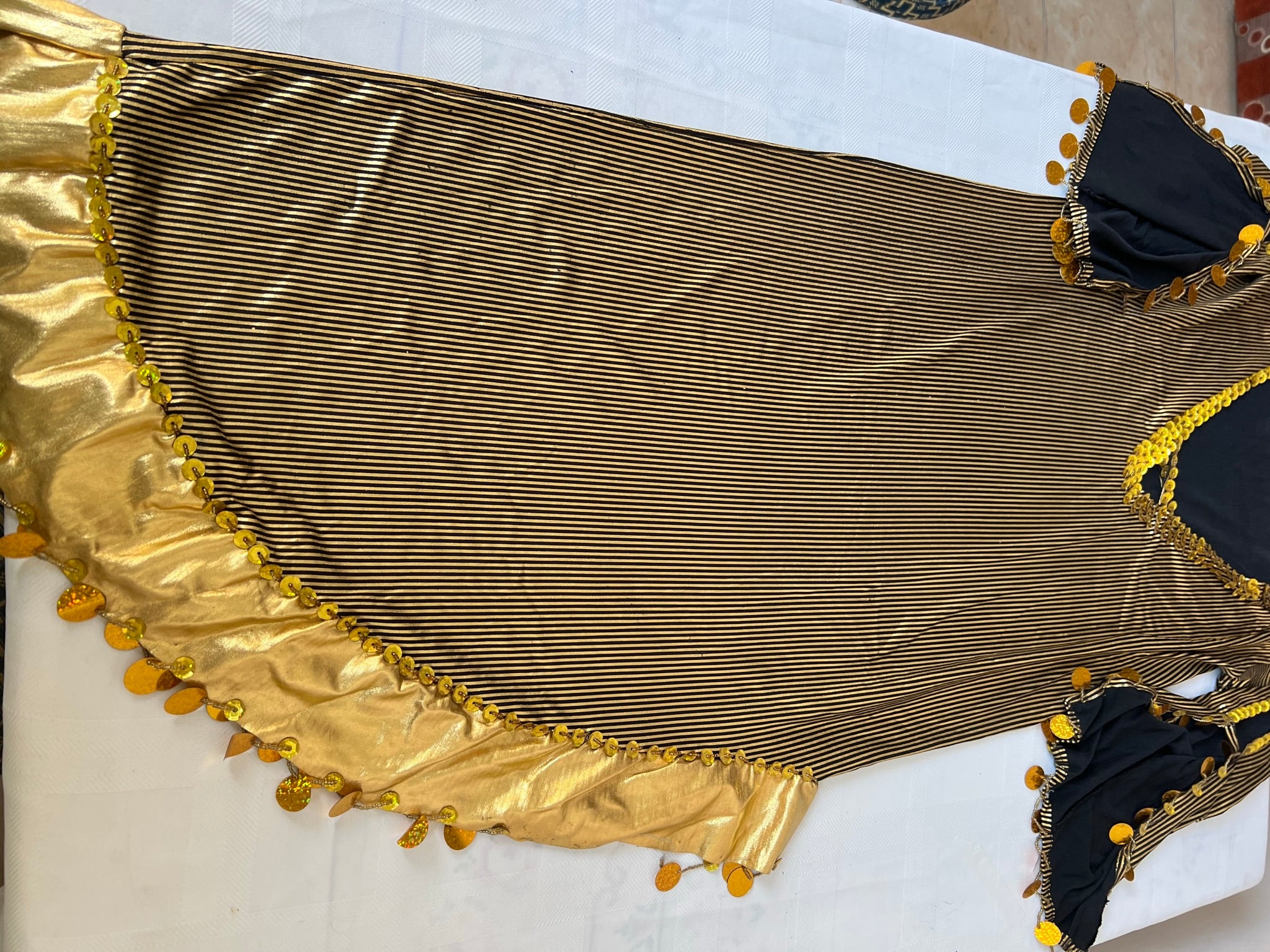 Ägyptisches neues Bauchtanzkleid, Saidi Bauchtanzkostüm, Einheitsgröße mit Körbchengröße B