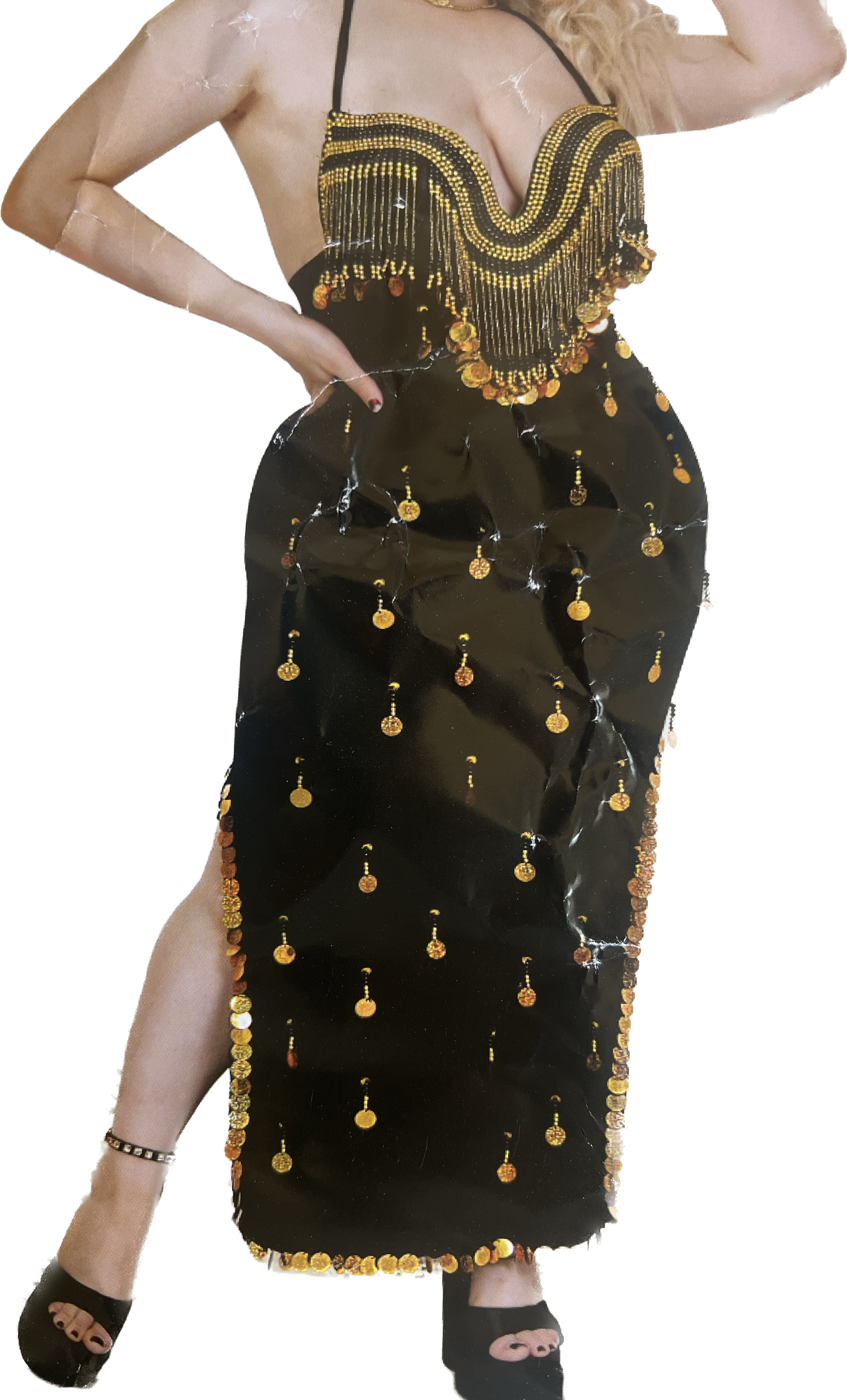 Egyptian Sexy belly dance costume, handmade embroidered belly dance dress unisize بدلة رقص شرقى