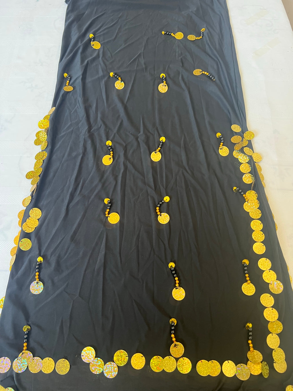 Ägyptisches Sexy Bauchtanzkostüm, handgemachtes besticktes Bauchtanzkleid in Einheitsgröße 