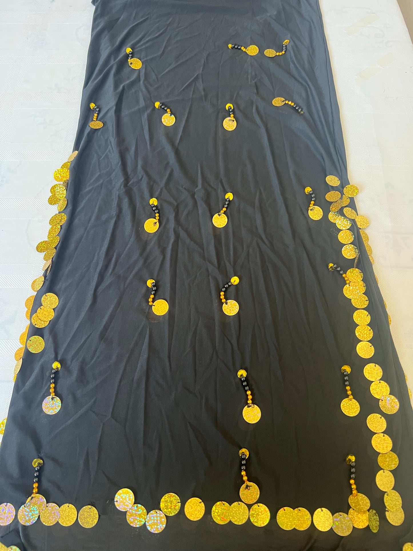 Egyptian Sexy belly dance costume, handmade embroidered belly dance dress unisize بدلة رقص شرقى
