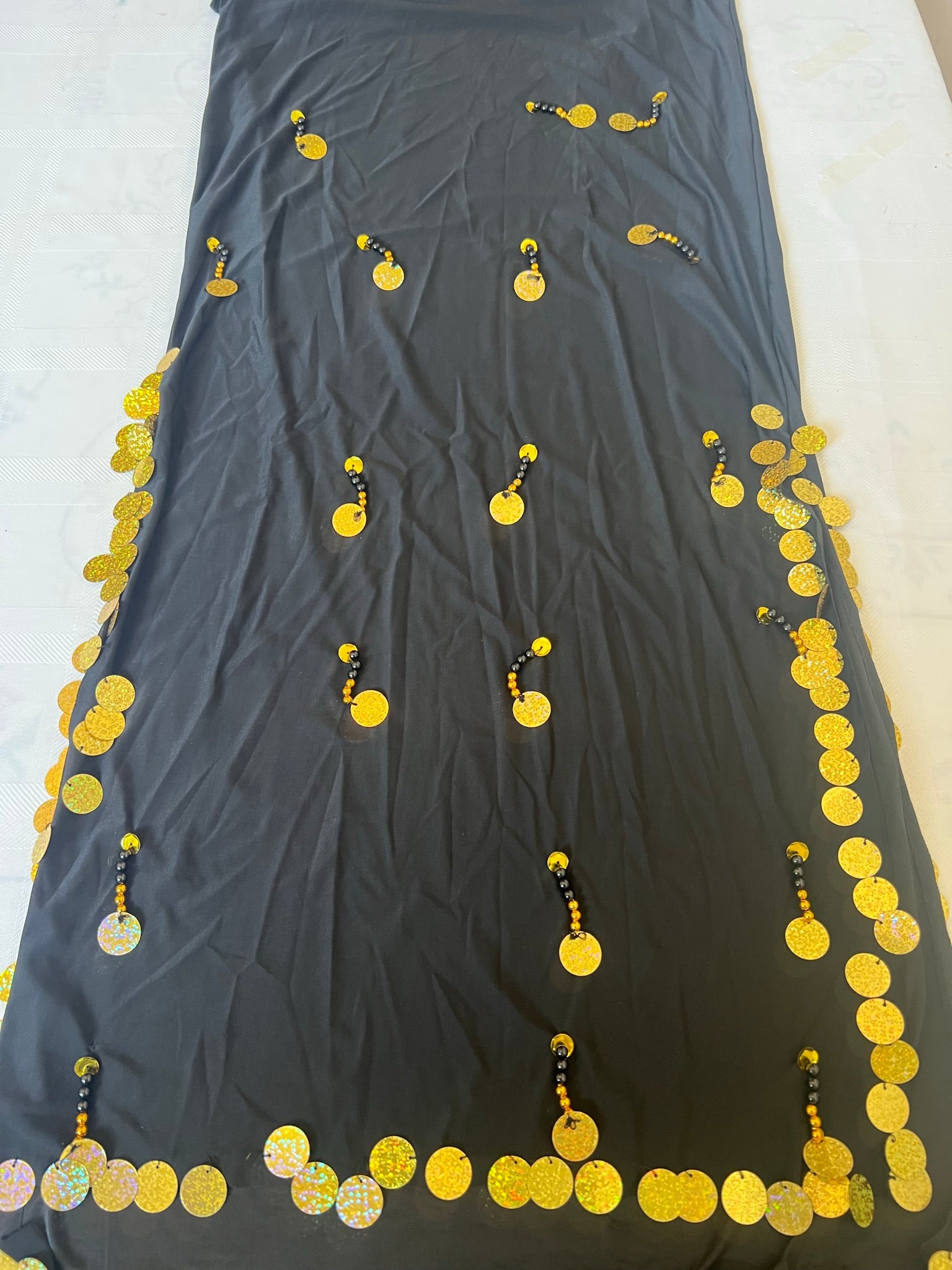 Ägyptisches Sexy Bauchtanzkostüm, handgemachtes besticktes Bauchtanzkleid in Einheitsgröße 