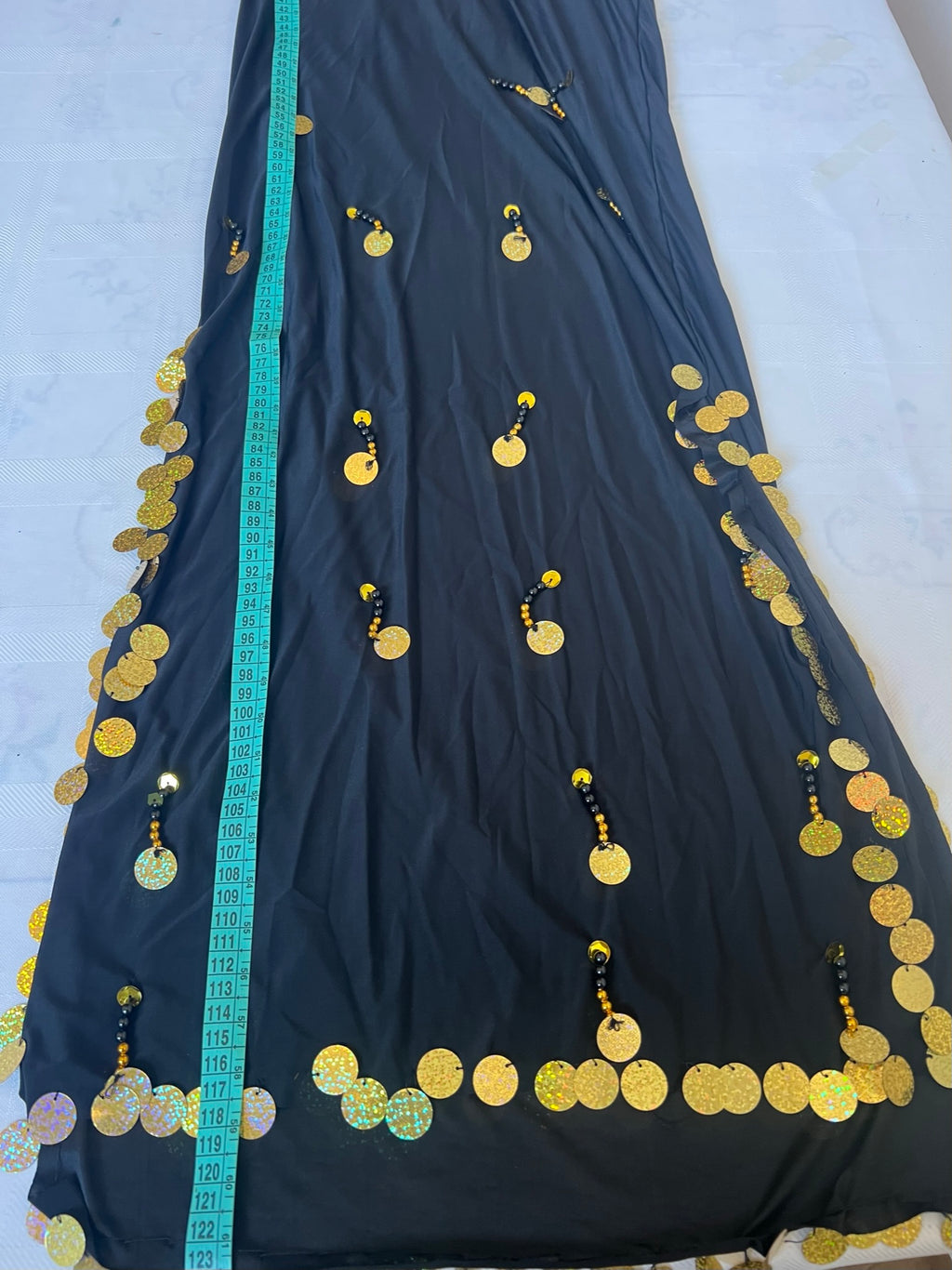 Ägyptisches Sexy Bauchtanzkostüm, handgemachtes besticktes Bauchtanzkleid in Einheitsgröße 