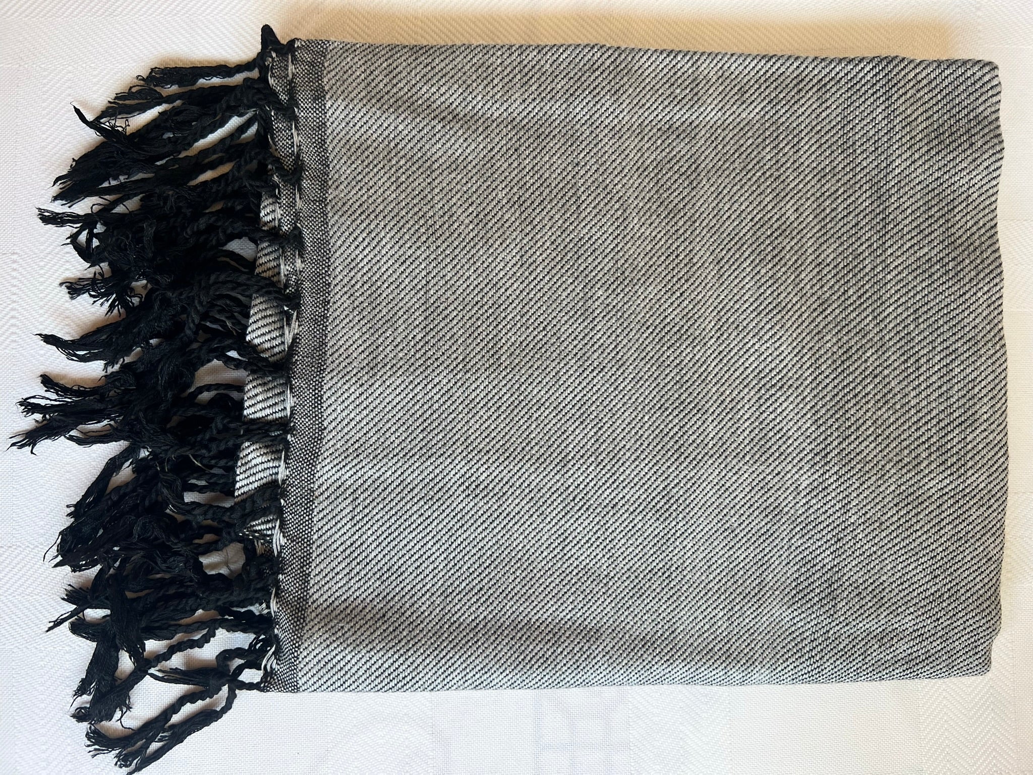 Egyptian Handmade Rectangular Shawl / Scarf for Both Men and Women, high quality Cotton blend handmade fabric, 200 cm length X 60 cm width