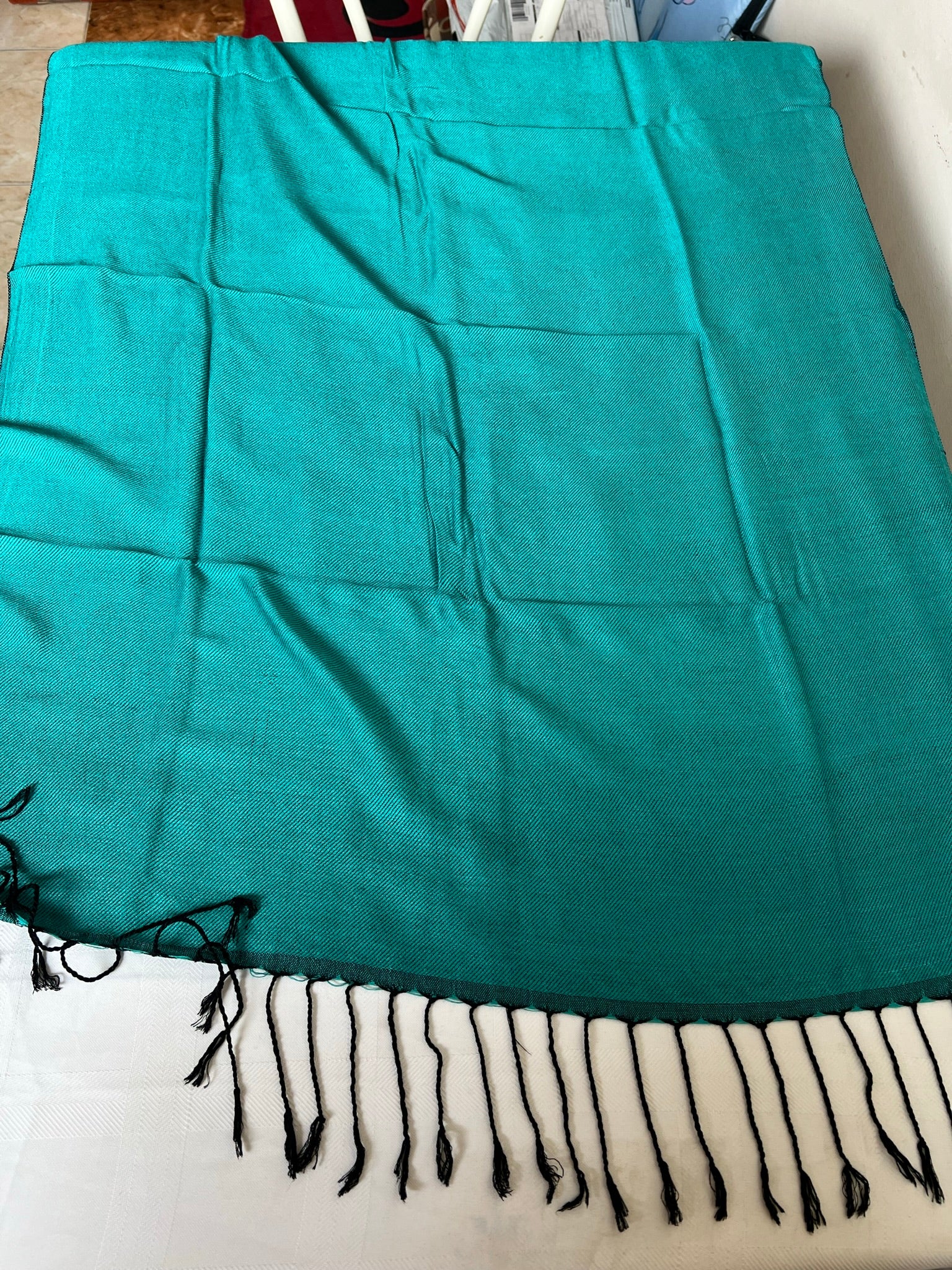 Egyptian Handmade Rectangular Shawl / Scarf for Both Men and Women, high quality Cotton blend handmade fabric, 200 cm length X 60 cm width