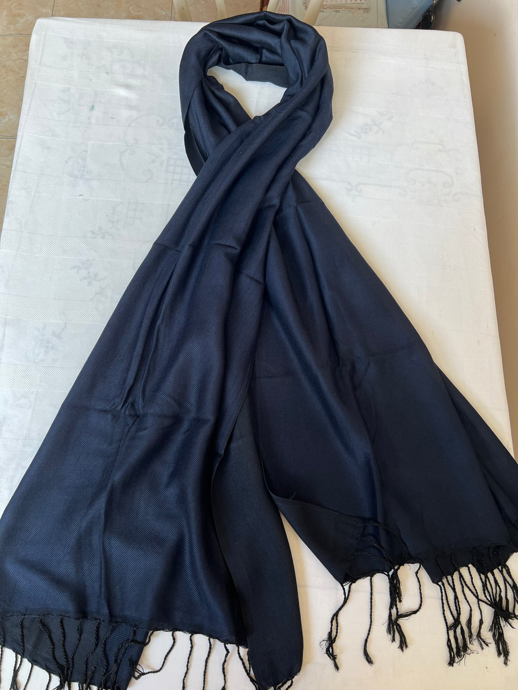 Egyptian Handmade Rectangular Shawl / Scarf for Both Men and Women, high quality Cotton blend handmade fabric, 200 cm length X 60 cm width