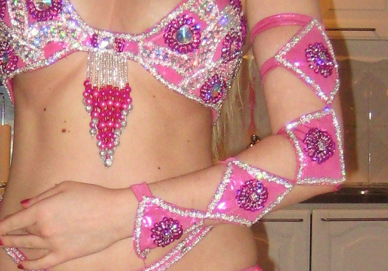 Professional Belly Dance Costume from Egypt BELLYDANCE Custom Made Any Colour, New Gypsy Dance Outfit, Handmade Embroidered Costume