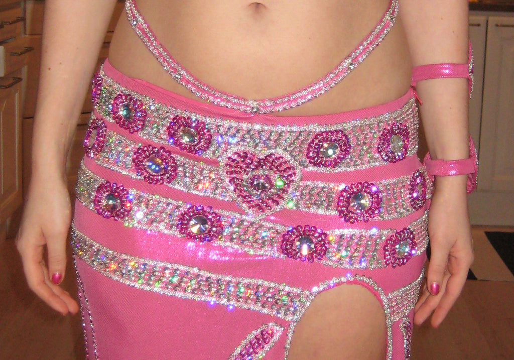 Professional Belly Dance Costume from Egypt BELLYDANCE Custom Made Any Colour, New Gypsy Dance Outfit, Handmade Embroidered Costume