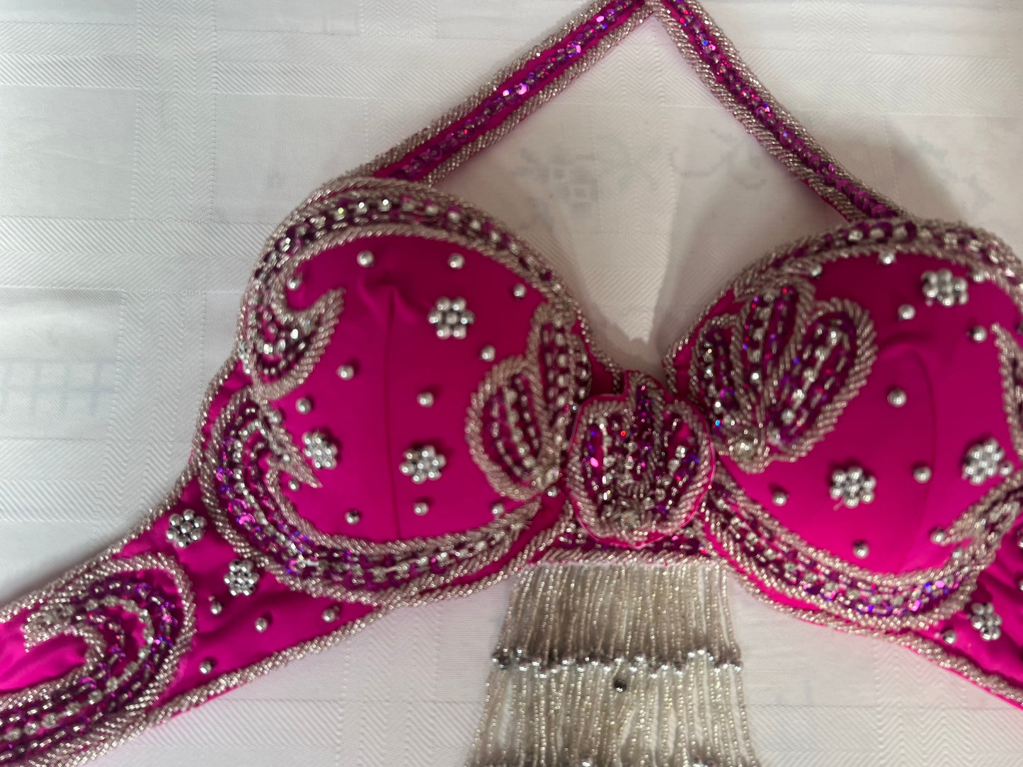 Professional Belly Dance Costume from Egypt Custom-Made belly dance Dress New, Handmade embroidery oriental outfit, any colour for any size.
