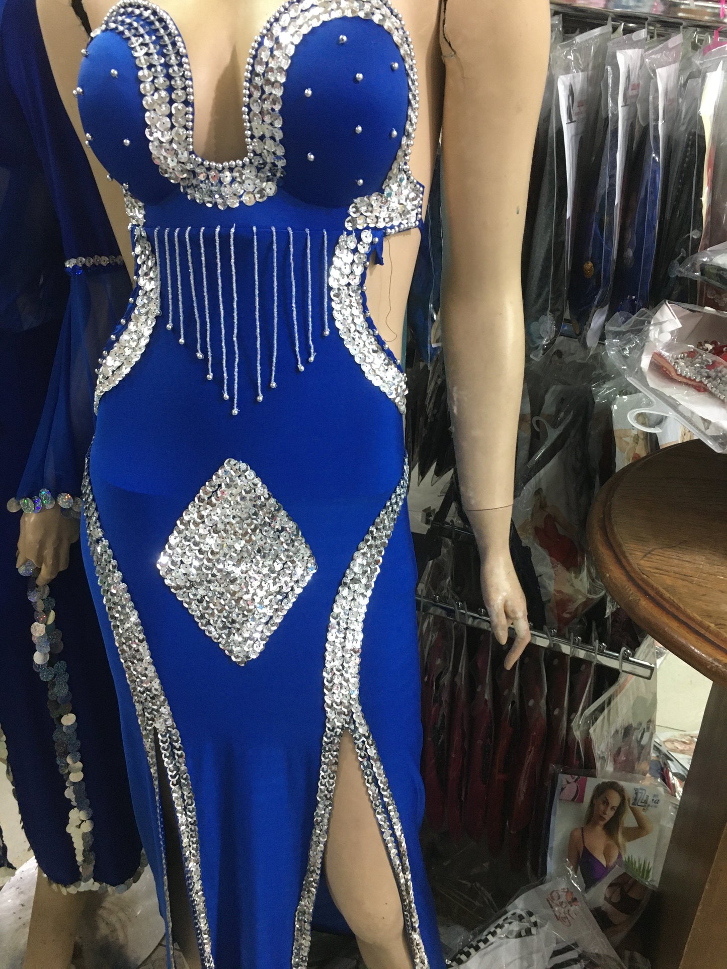 Sexy Belly dance dress with bra attached, New Handmade beaded dancing costume, Embellished bellydance outfit, بدلة رقص شرقى