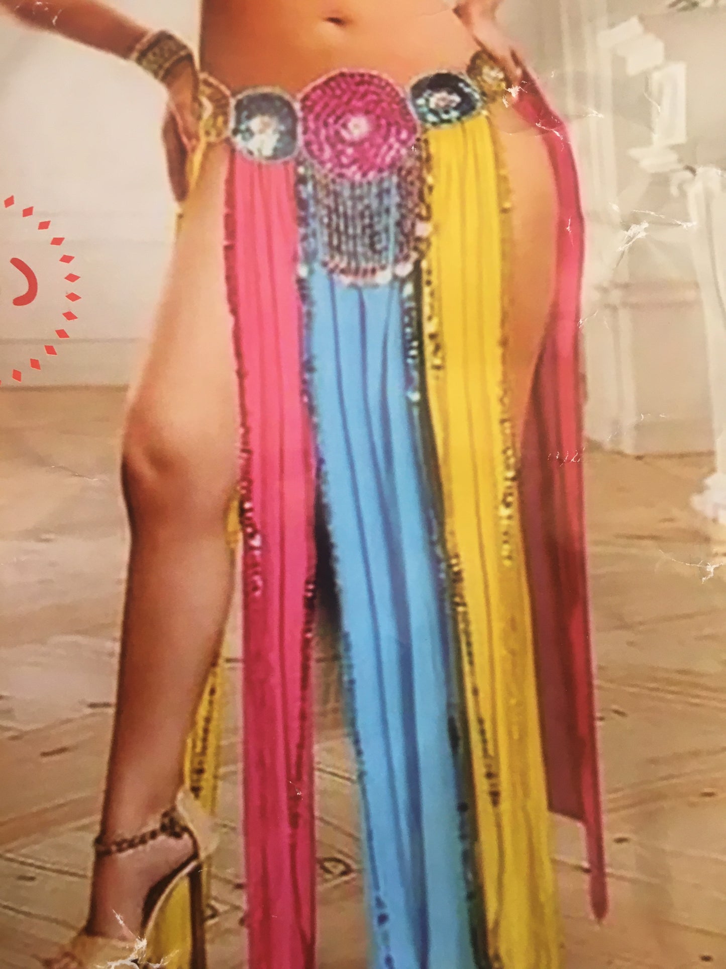 Sexy Egyptian professional belly dance costume, Handmade multi-colour belly dance outfit بدلة رقص شرقى