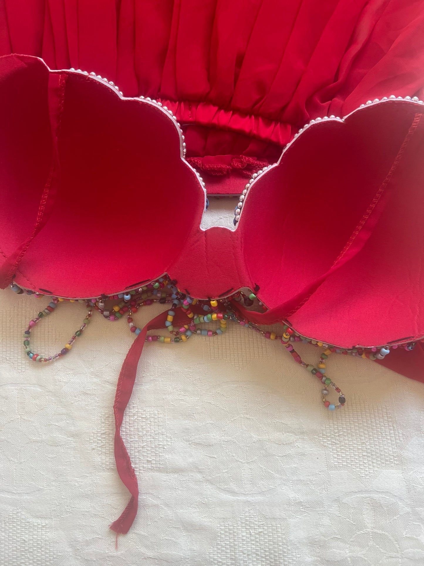 Egyptian Sexy Red belly dance costume, handmade M OR L outfit, belt, skirt, bra