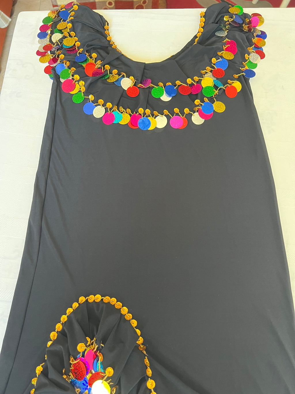 Egyptian Belly Dance Dress Saidi Costume, Baladi Galabia, Fallahi Abaya, Kaftan, Handmade embroidery , one size, Gypsy, Iskandaryan outfit