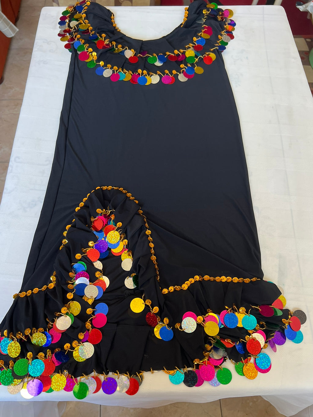 Egyptian Belly Dance Dress Saidi Costume, Baladi Galabia, Fallahi Abaya, Kaftan, Handmade embroidery , one size, Gypsy, Iskandaryan outfit