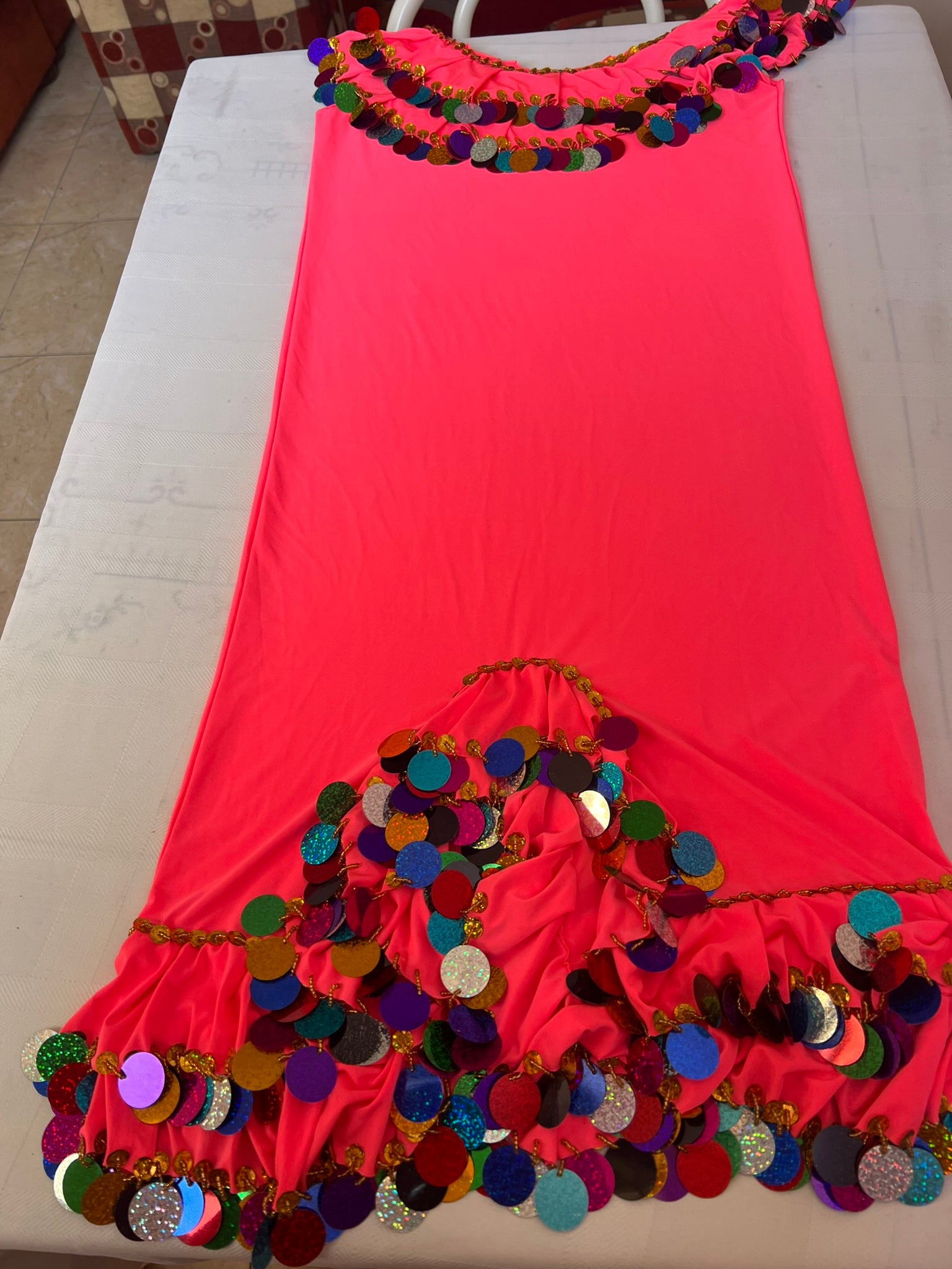 Egyptian Belly Dance Dress Saidi Costume, Baladi Galabia, Fallahi Abaya, Kaftan, Handmade embroidery , one size, Gypsy, Iskandaryan outfit