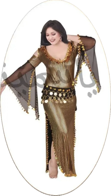 Egyptian belly dance dress, handmade one size oriental dance Saidi Galabia outfit, جلابية رقص