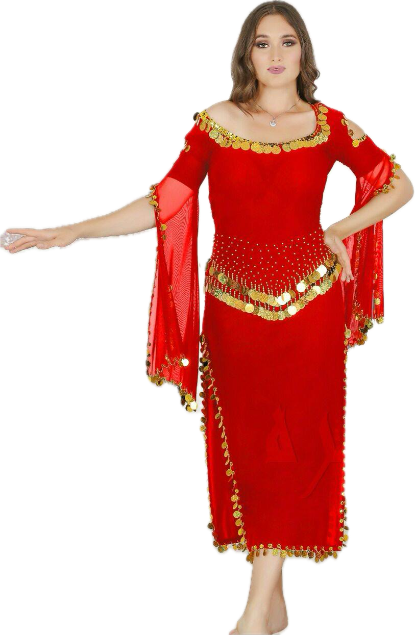 Egyptian Belly Dance Sexy Dress, Saidi Costume, Baladi Galabia, Fallahi Abaya. جلابية رقص شرقى