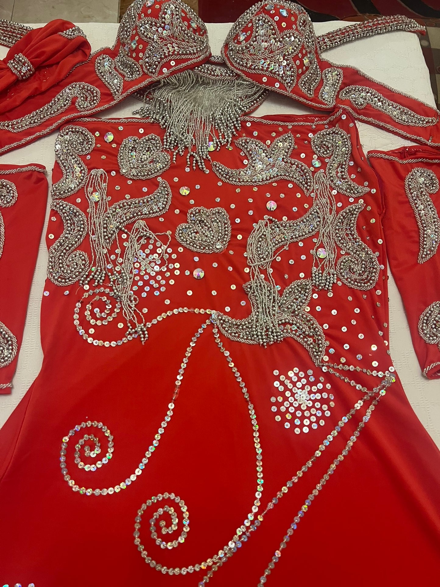 New Egyptian Belly Dance Costume, Custom-Made belly dance Dress, Handmade embroidery oriental outfit, Tribal dance skirt & Bra, Gypsy dance