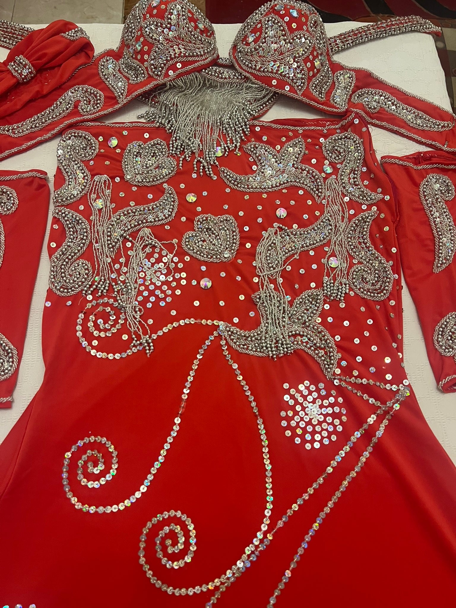 New Egyptian Belly Dance Costume, Custom-Made belly dance Dress, Handmade embroidery oriental outfit, Tribal dance skirt & Bra, Gypsy dance