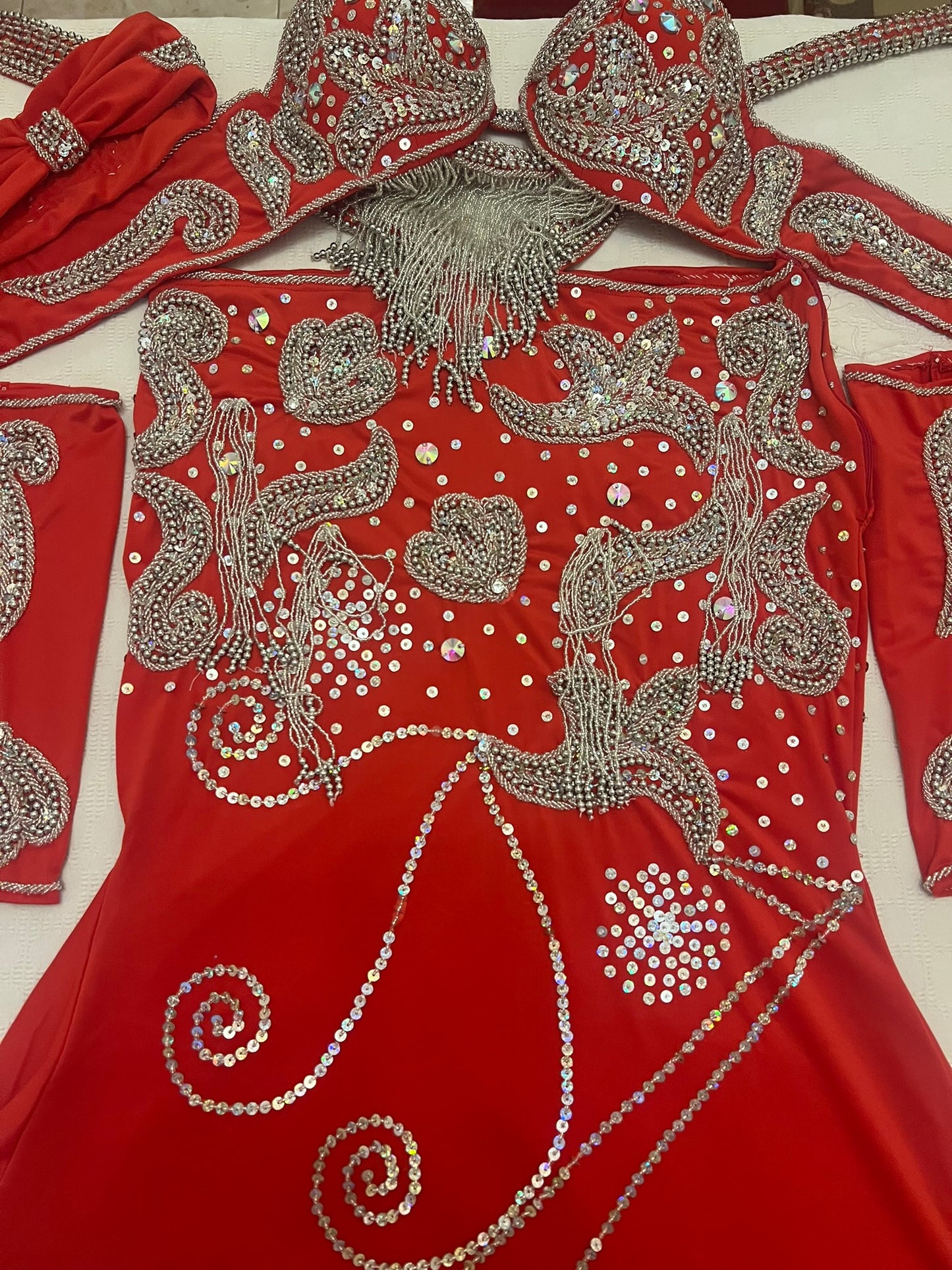 New Egyptian Belly Dance Costume, Custom-Made belly dance Dress, Handmade embroidery oriental outfit, Tribal dance skirt & Bra, Gypsy dance