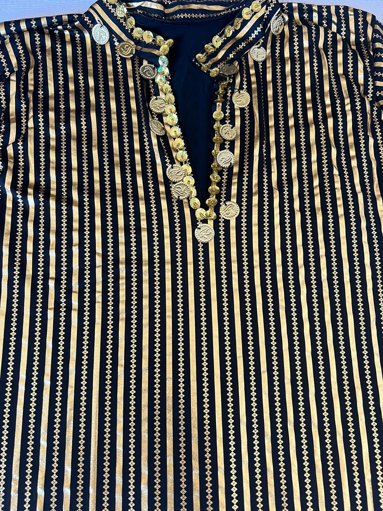 Egyptian Belly Dance Dress Saidi Costume Baladi Galabia Fallahi Abaya Kaftan جلابية رقص شرقى