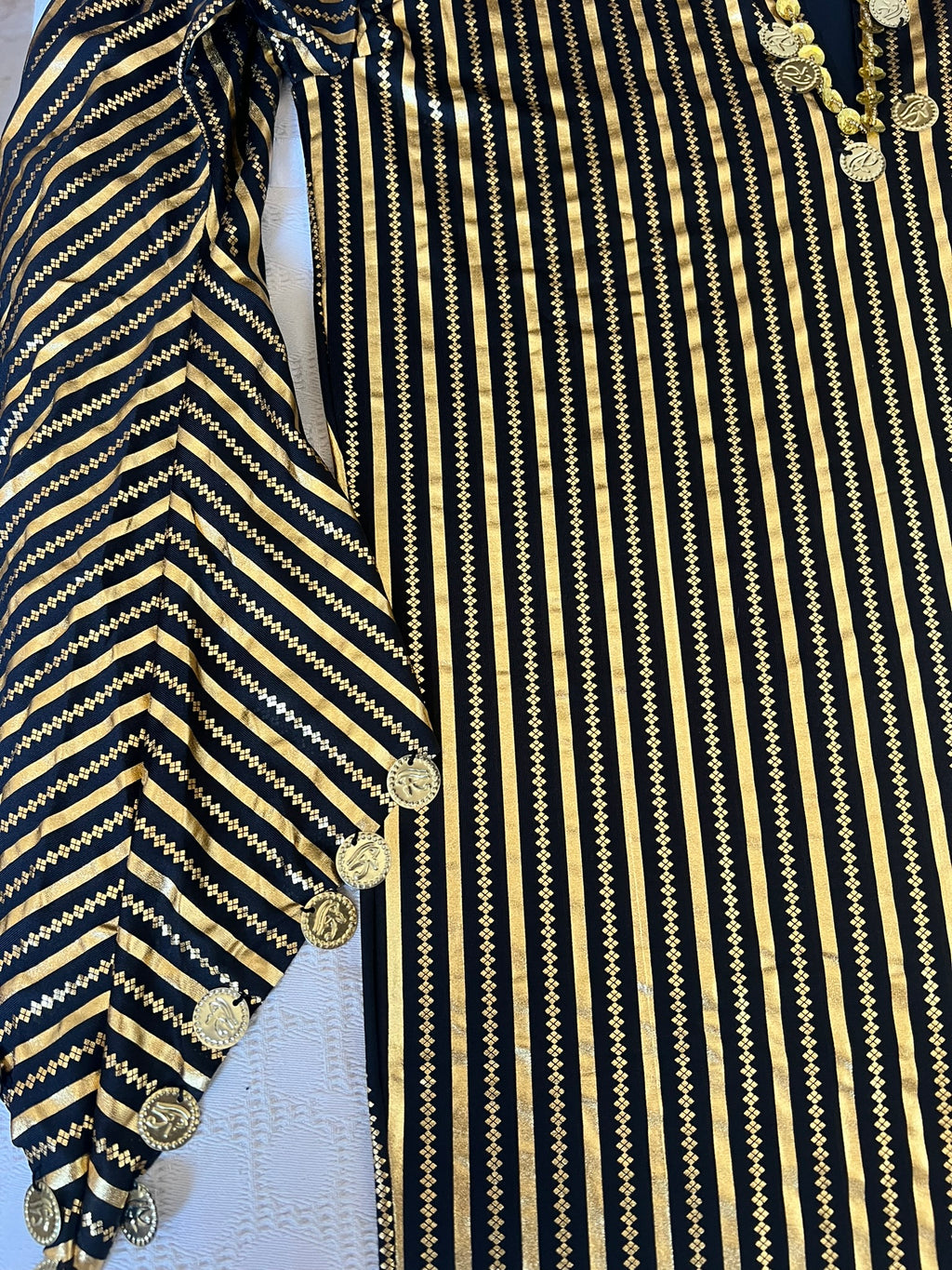 Egyptian Belly Dance Dress Saidi Costume Baladi Galabia Fallahi Abaya Kaftan