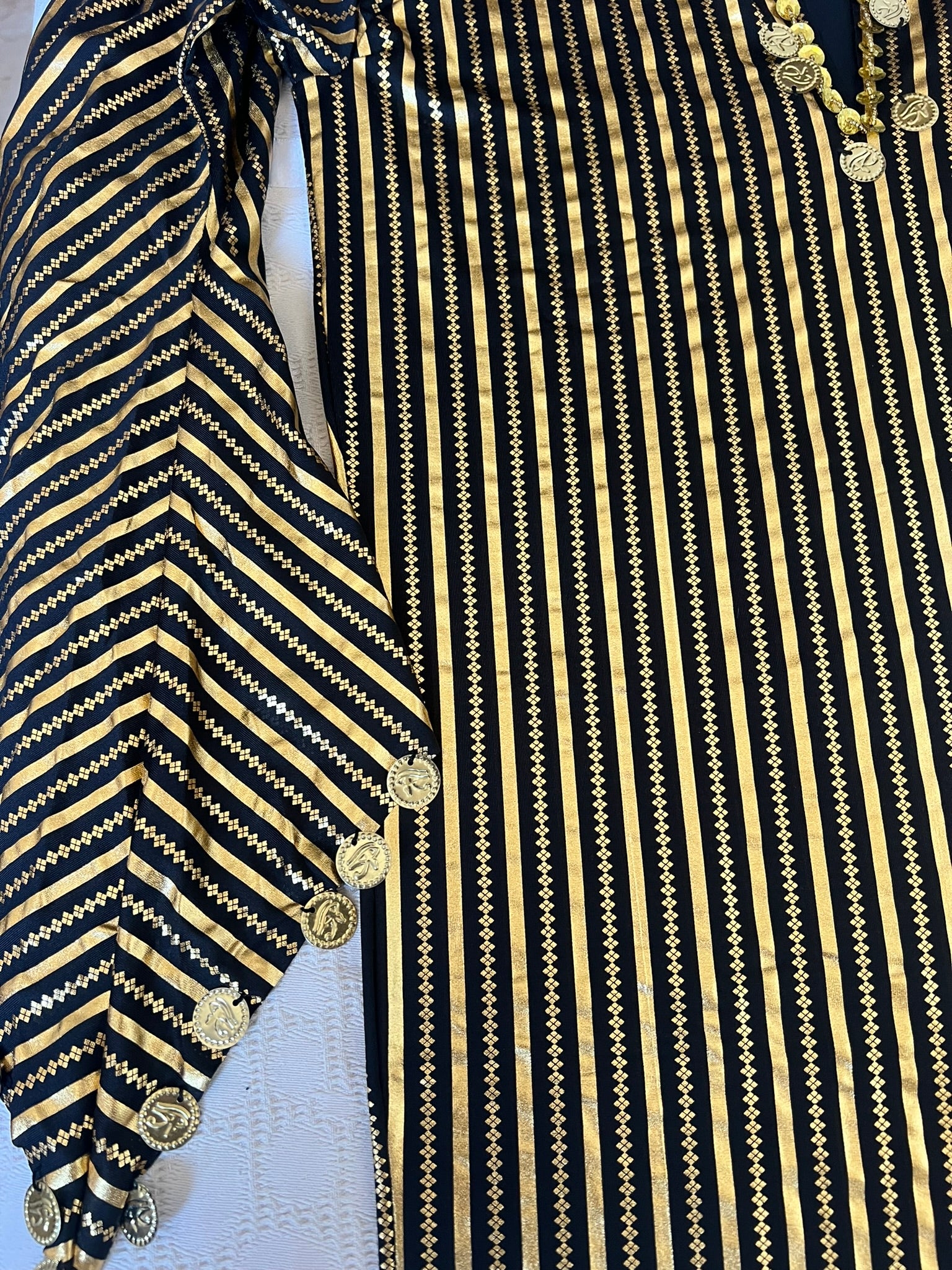 Egyptian Belly Dance Dress Saidi Costume Baladi Galabia Fallahi Abaya Kaftan