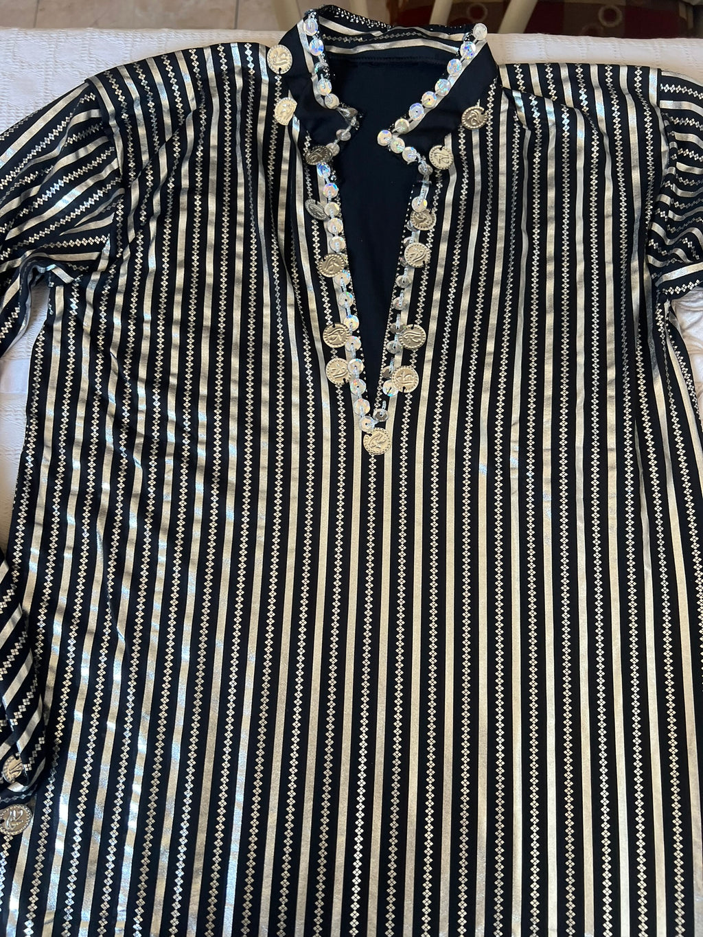 Egyptian Belly Dance Dress Saidi Costume, Baladi Galabia, Fallahi Abaya, Kaftan جلابية رقص شرقى