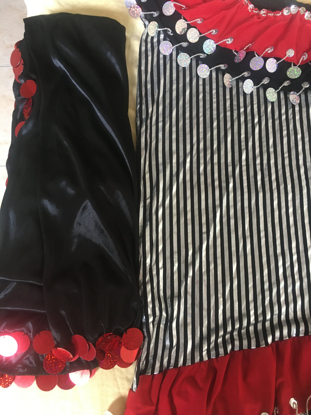 Authentic Egyptian Melaya dress/ Handmade embellished belly dance short dress with veil and face piece  ensemble