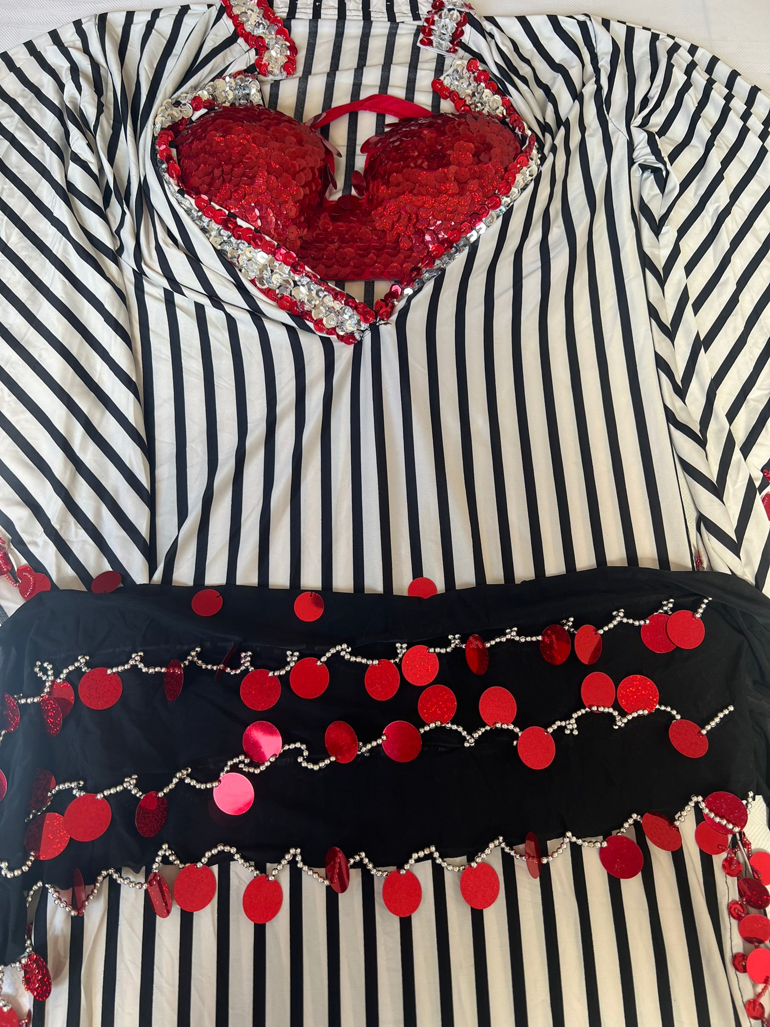 Egyptian Oriental Belly Dance Dress, with bra & hip scarf included, Belly dancing outfit