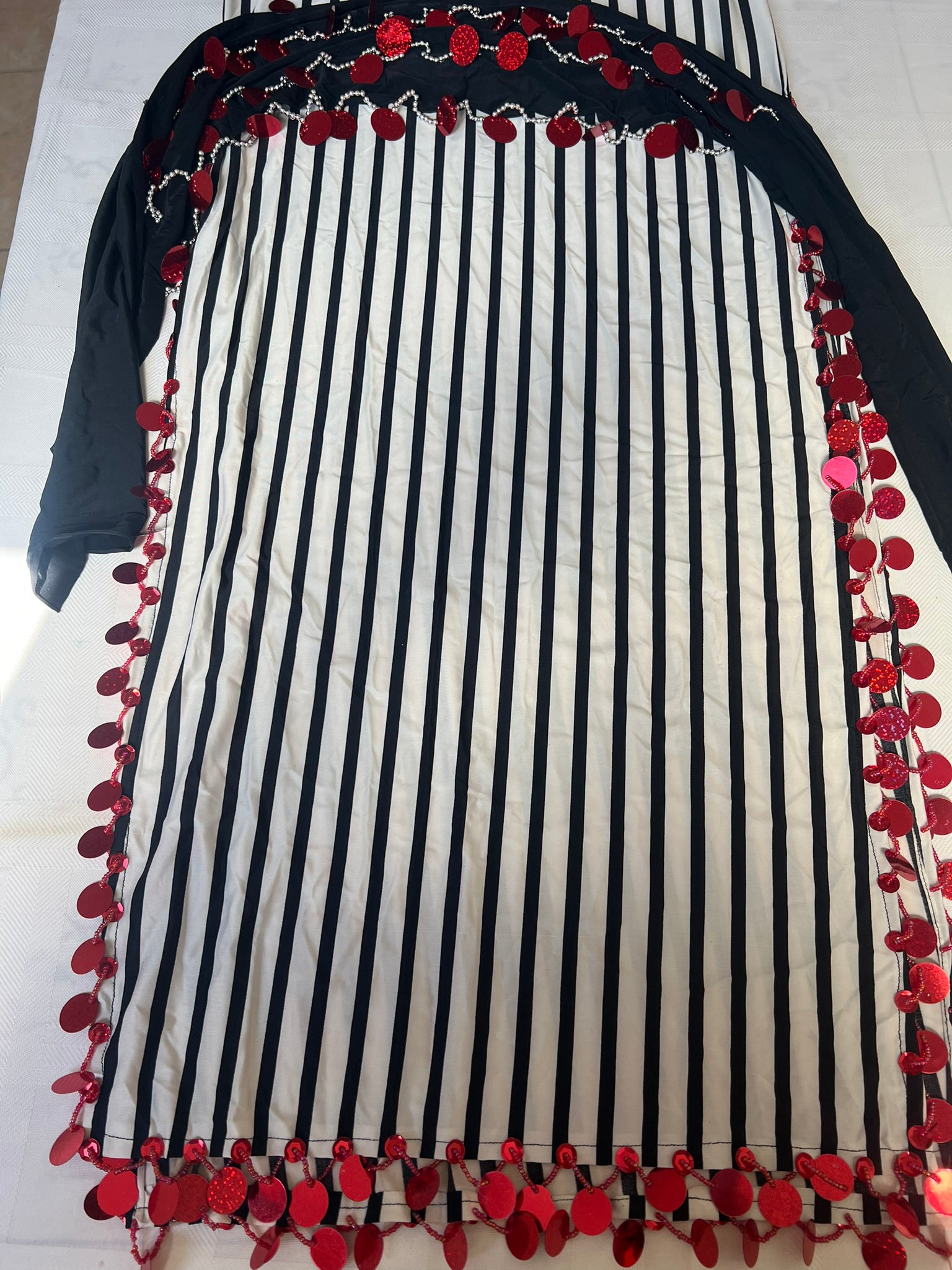 Egyptian Oriental Belly Dance Dress, with bra & hip scarf included, Belly dancing outfit