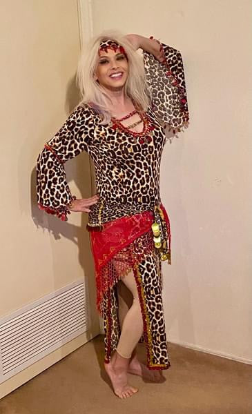 Egyptian leopard belly dance dress sexy belly dance Galabia Abaya Kaftan جلابية رقص شرقى
