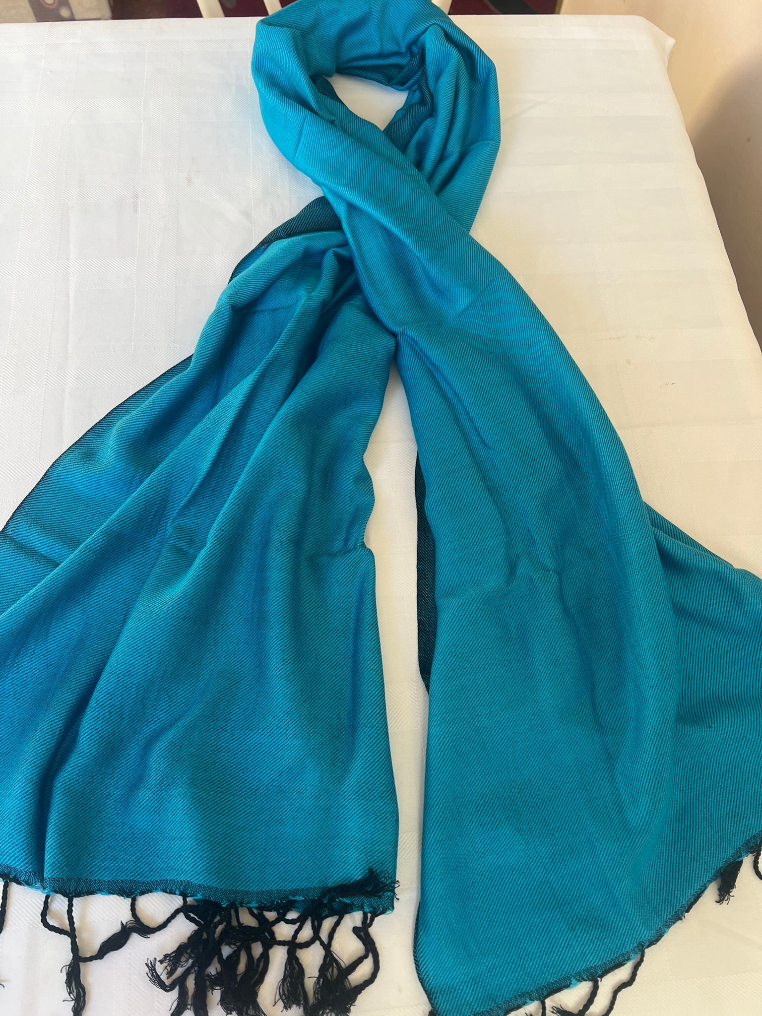 Egyptian Handmade Rectangular Shawl / Scarf for Both Men and Women, high quality Cotton blend handmade fabric, 200 cm length X 60 cm width