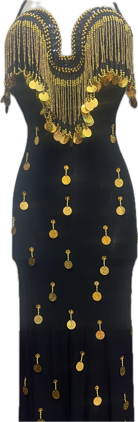 Egyptian Sexy belly dance costume, handmade embroidered belly dance dress unisize بدلة رقص شرقى