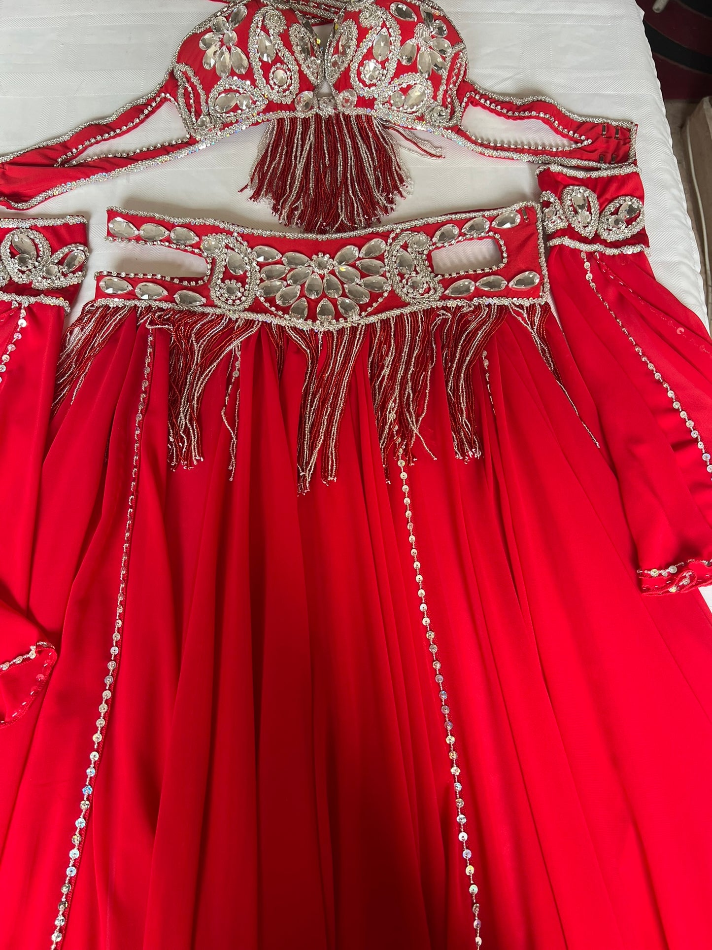 Professional Belly Dance Costume From Egypt BELLYDANCE Custom-made Any Colour New