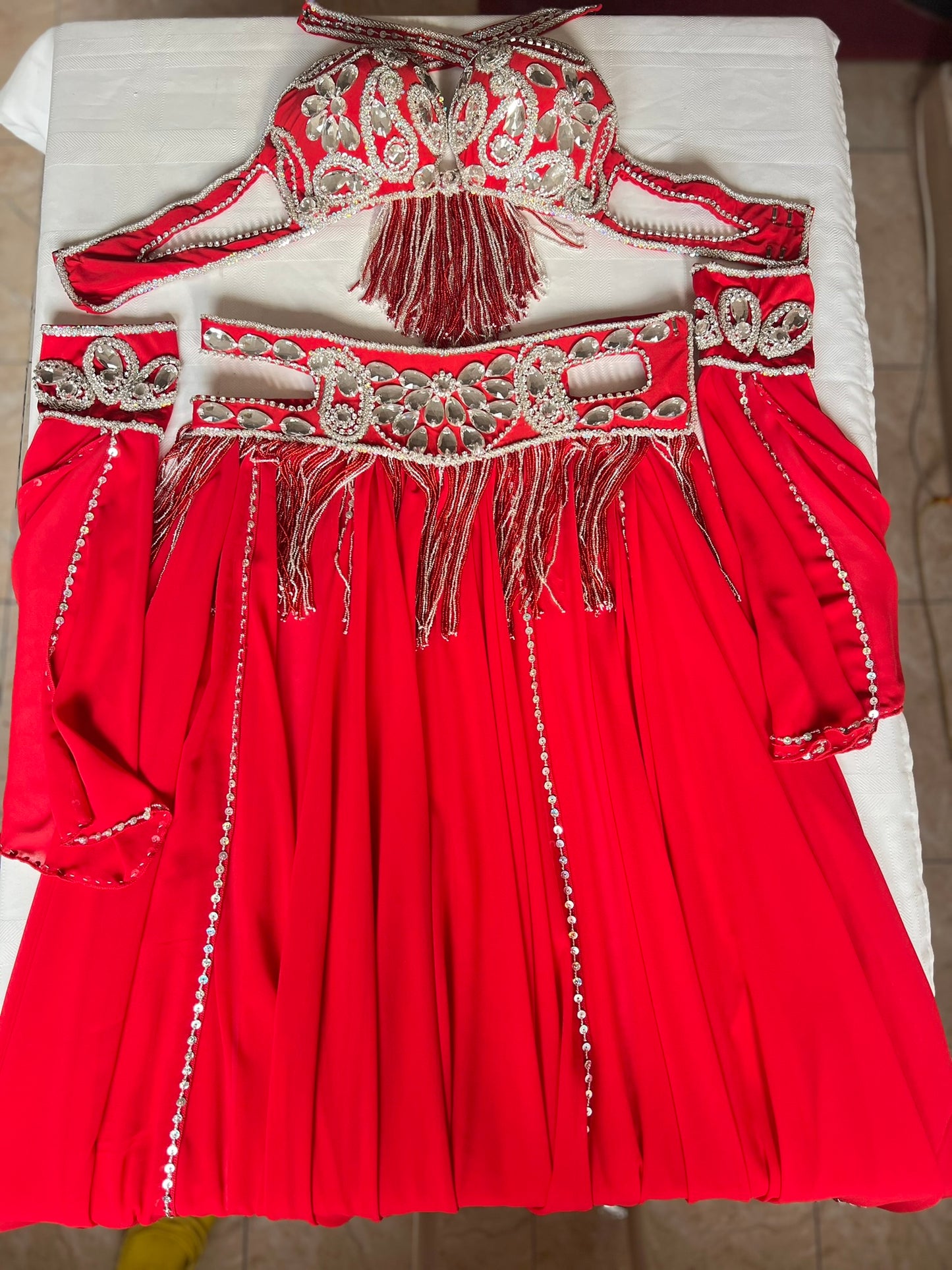Professional Belly Dance Costume From Egypt BELLYDANCE Custom-made Any Colour New