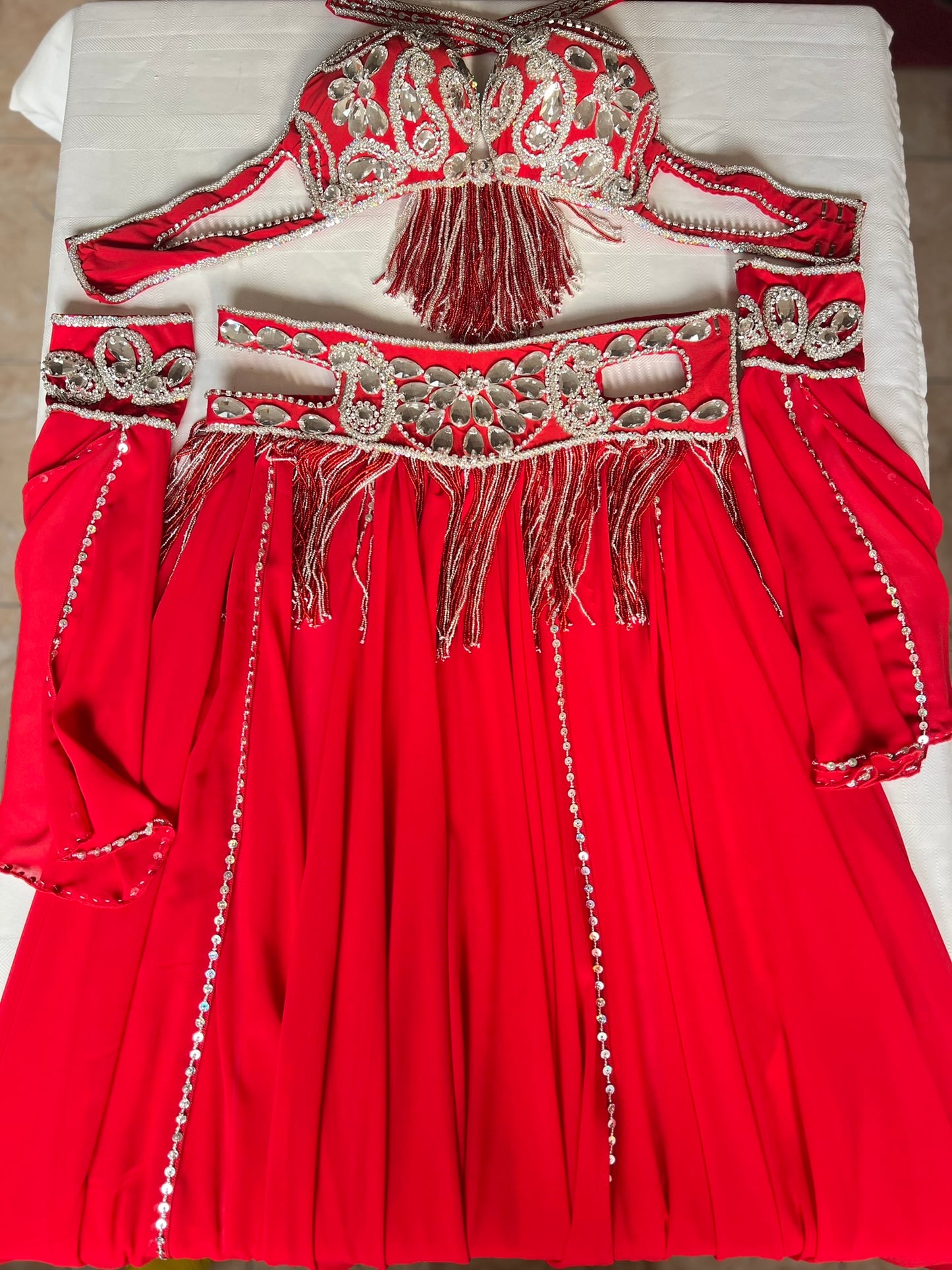 Professional Belly Dance Costume From Egypt BELLYDANCE Custom-made Any Colour New