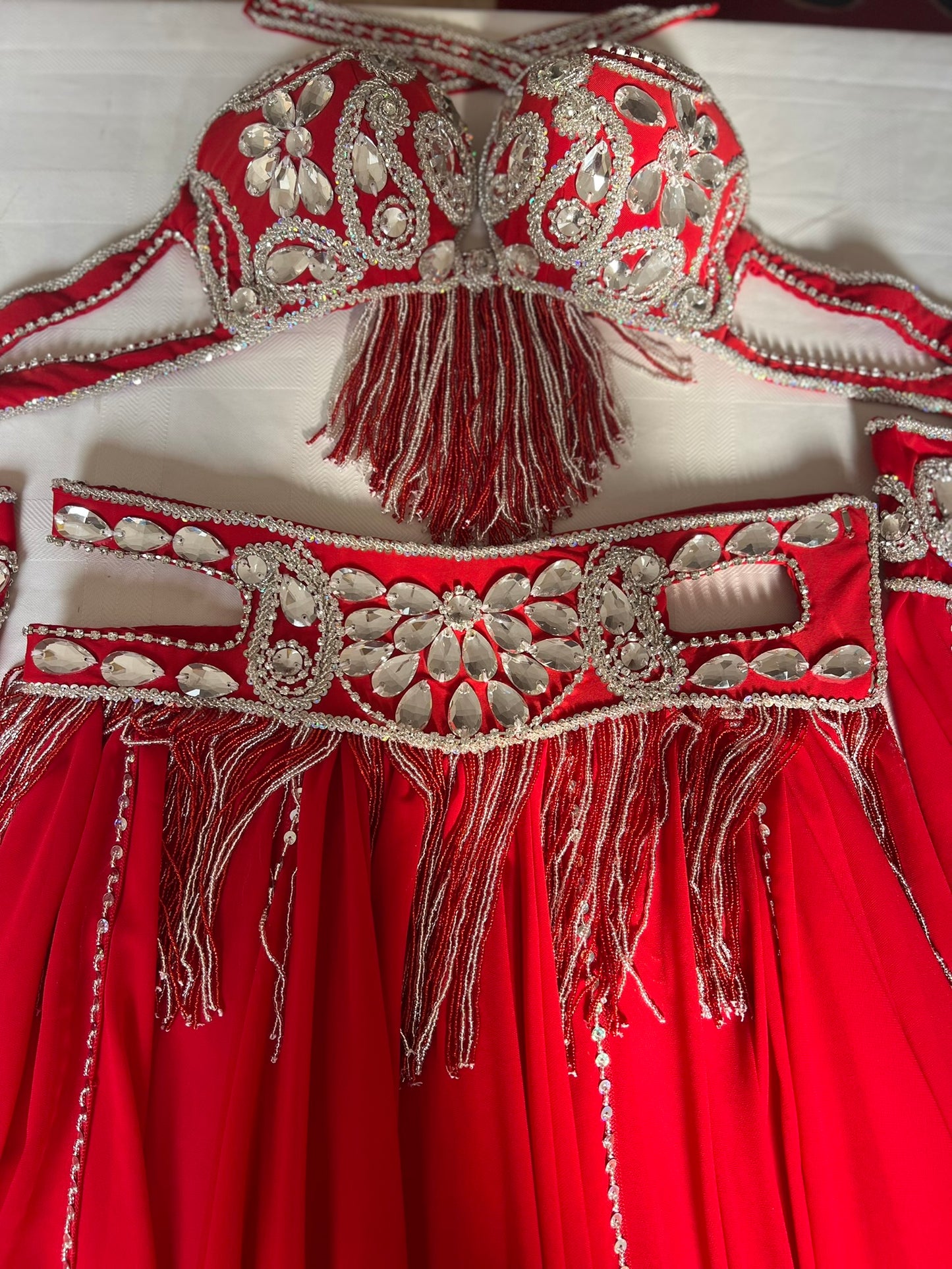 Professional Belly Dance Costume From Egypt BELLYDANCE Custom-made Any Colour New