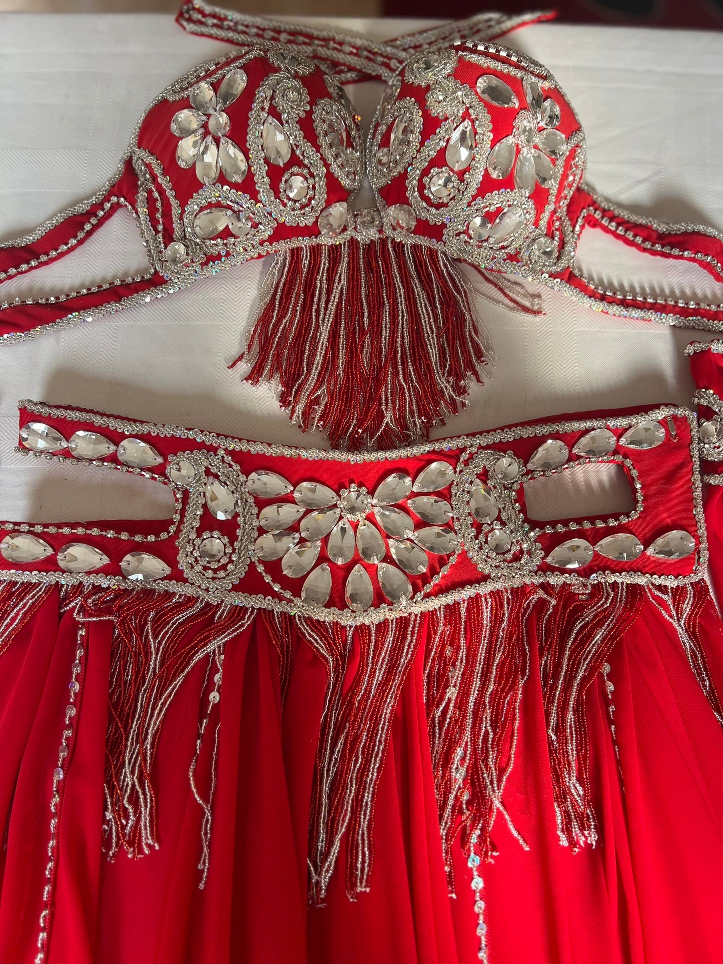 Professional Belly Dance Costume From Egypt BELLYDANCE Custom-made Any Colour New
